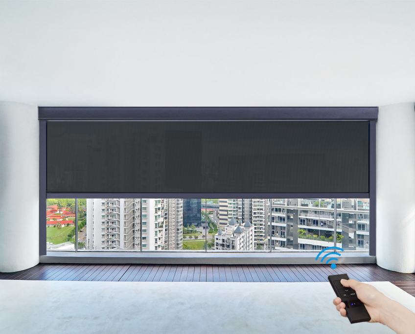 202283_SKU图片_6_Automatic Motorized Roller Blinds Windproof Shutter Anti-UV Wind Resistance For Office Bedroom Living Room Customized