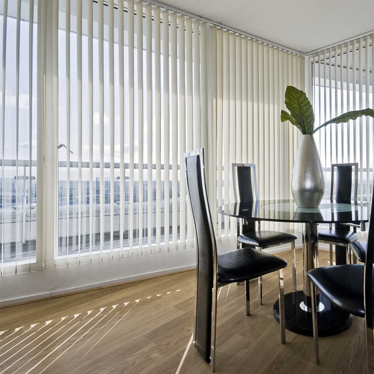 finished vertical blinds